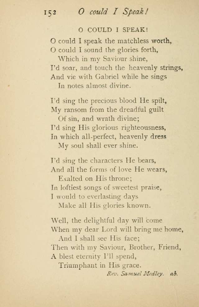 A Handy Book of Old and Familiar Hymns page 152