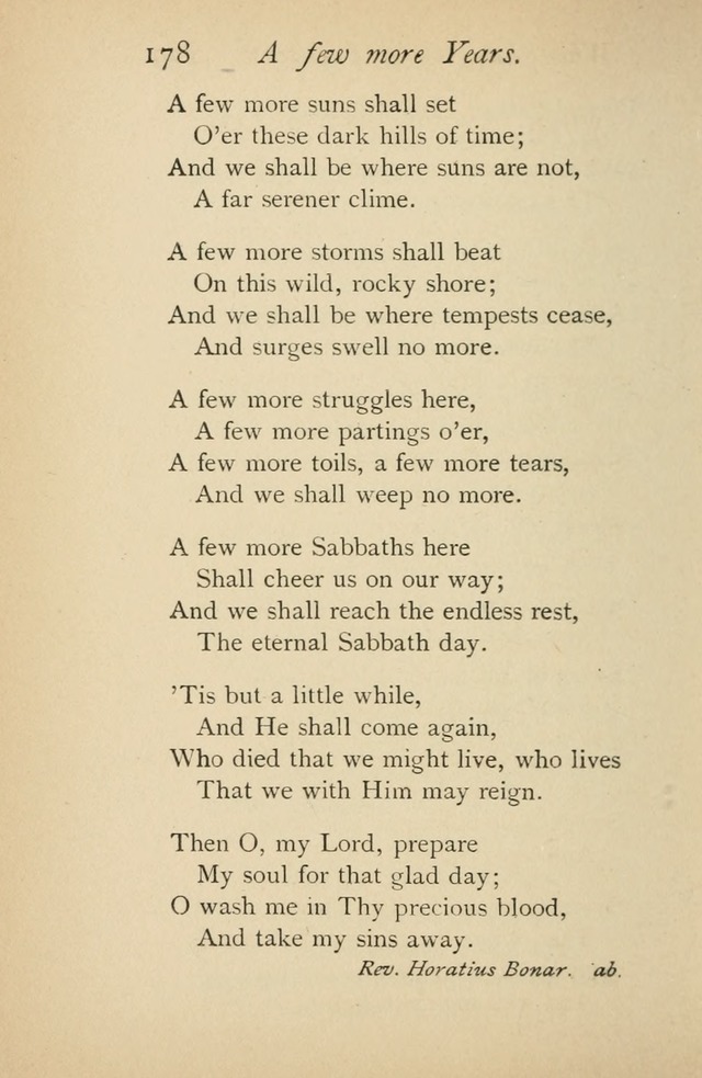 A Handy Book of Old and Familiar Hymns page 178