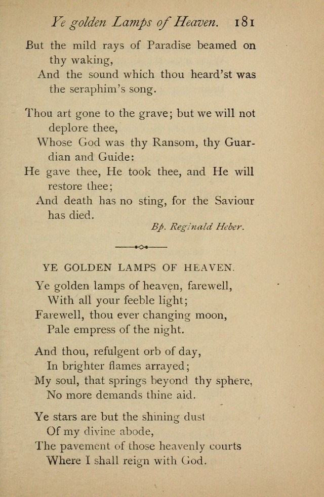 A Handy Book of Old and Familiar Hymns page 181