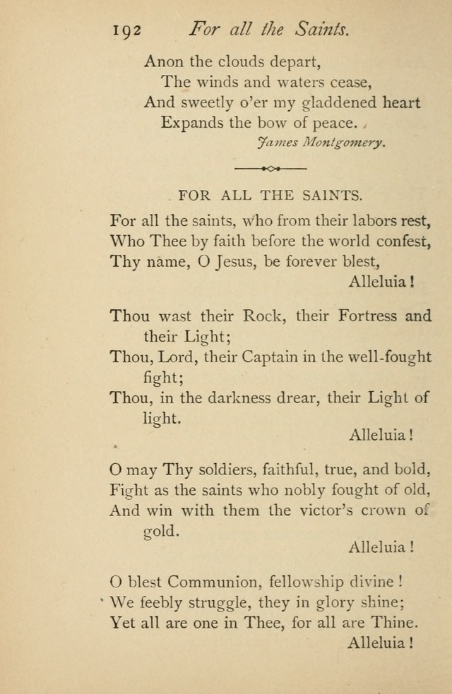 A Handy Book of Old and Familiar Hymns page 192