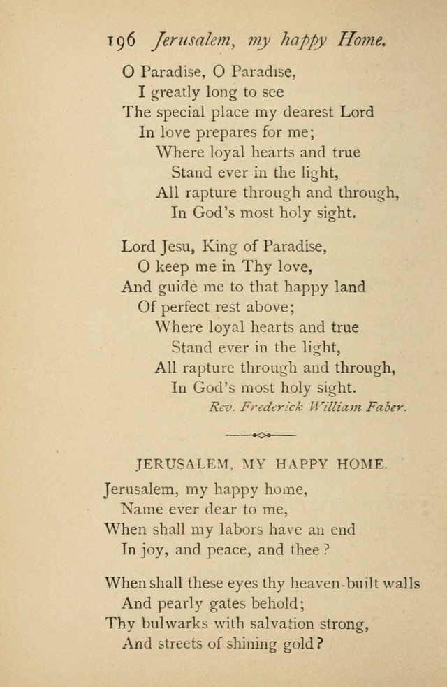A Handy Book of Old and Familiar Hymns page 196