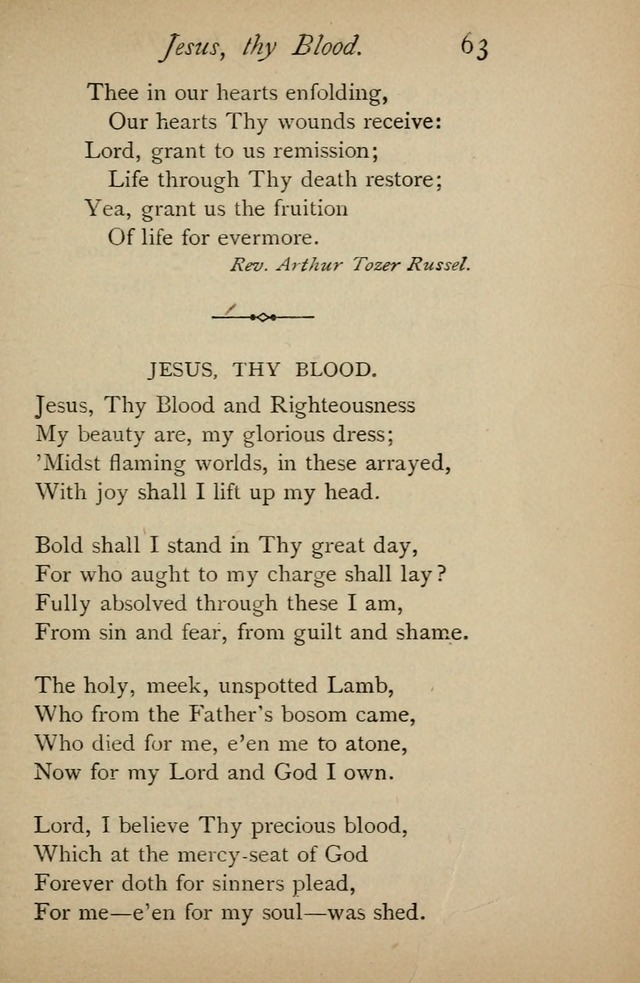 A Handy Book of Old and Familiar Hymns page 63