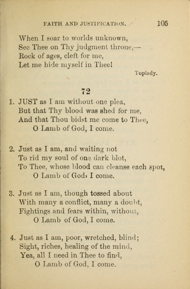 Hymn Book: for the use of Evangelical Lutheran schools and congregations page 109