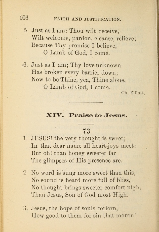Hymn Book: for the use of Evangelical Lutheran schools and congregations page 110