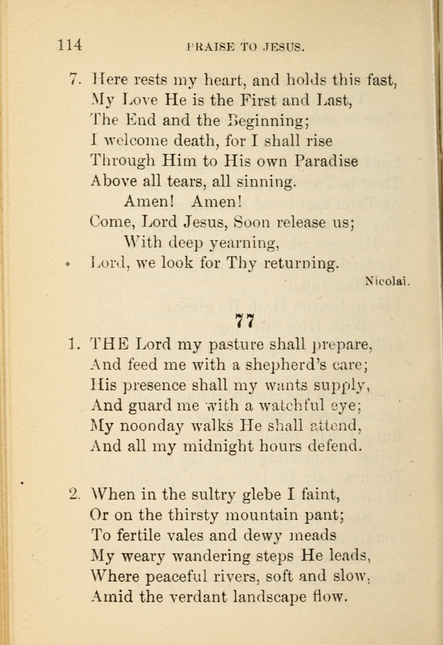 Hymn Book: for the use of Evangelical Lutheran schools and congregations page 120