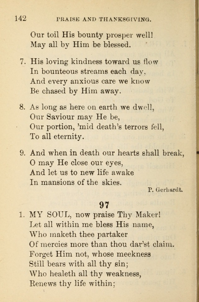 Hymn Book: for the use of Evangelical Lutheran schools and congregations page 148