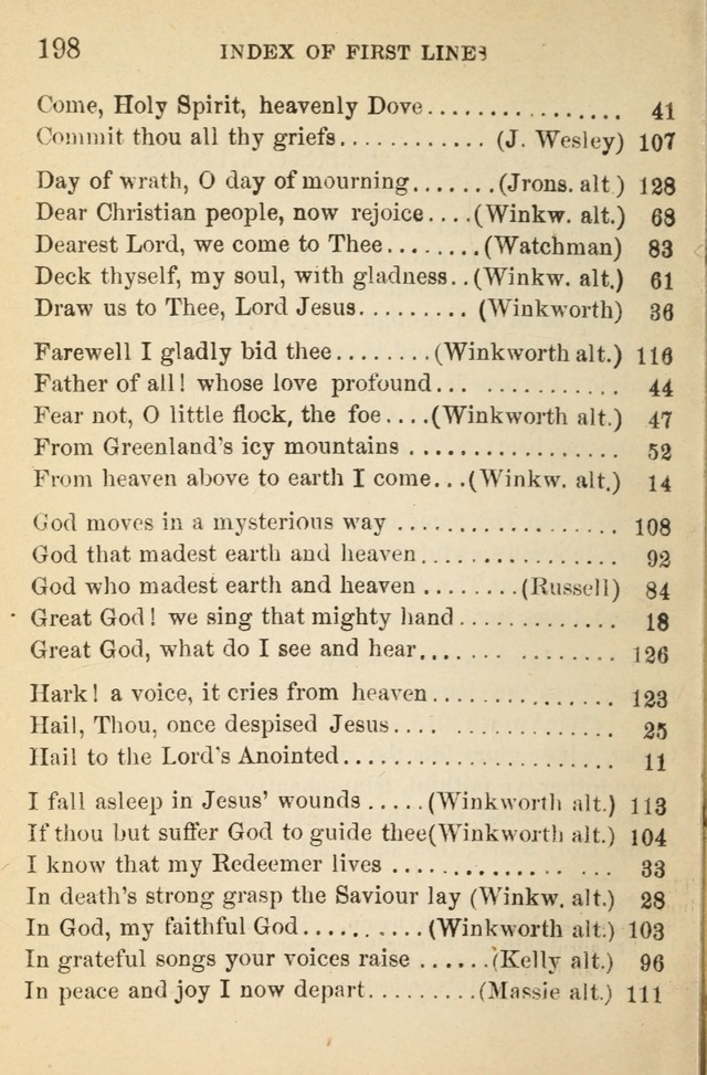 Hymn Book: for the use of Evangelical Lutheran schools and congregations page 204