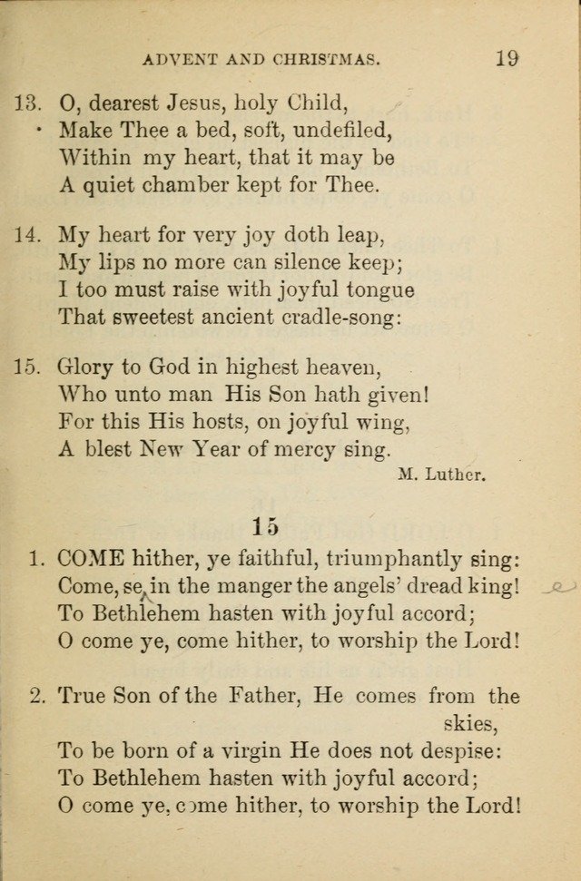 Hymn Book: for the use of Evangelical Lutheran schools and congregations page 23