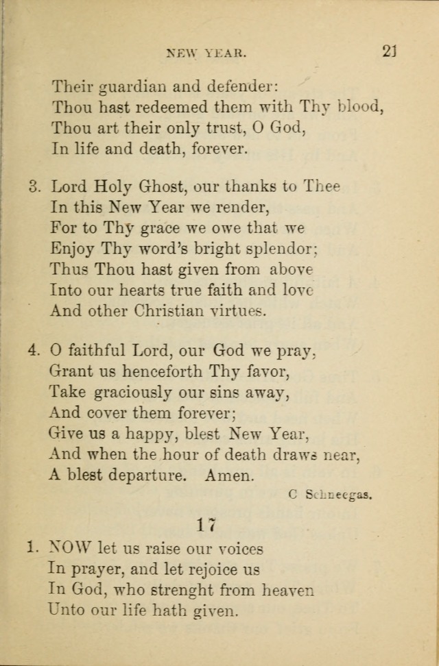 Hymn Book: for the use of Evangelical Lutheran schools and congregations page 25