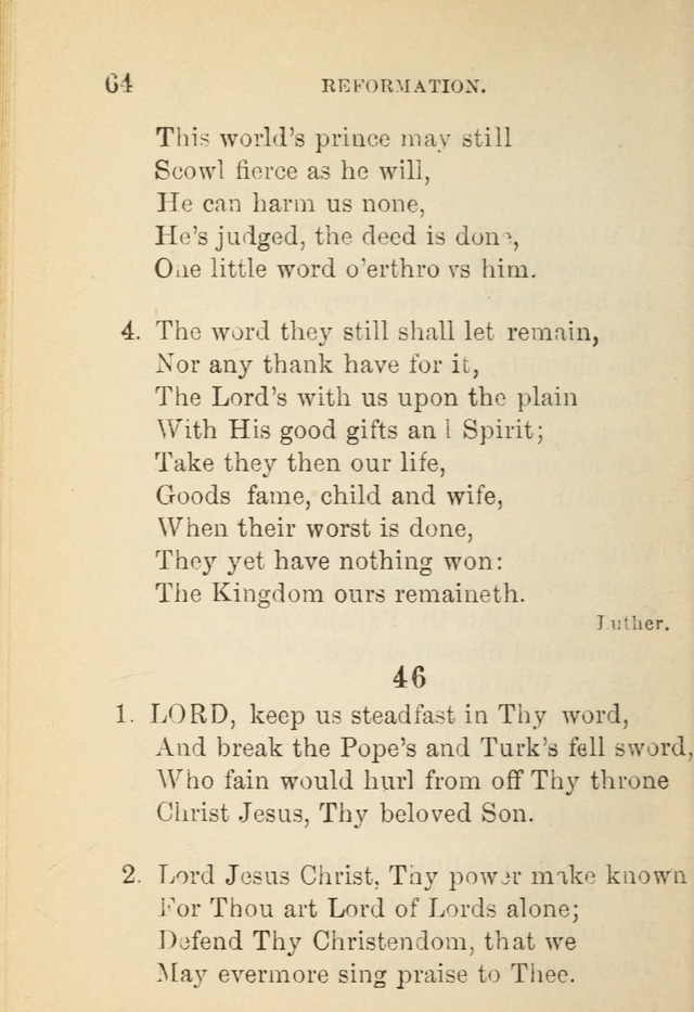 Hymn Book: for the use of Evangelical Lutheran schools and congregations page 68