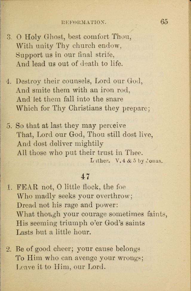 Hymn Book: for the use of Evangelical Lutheran schools and congregations page 69