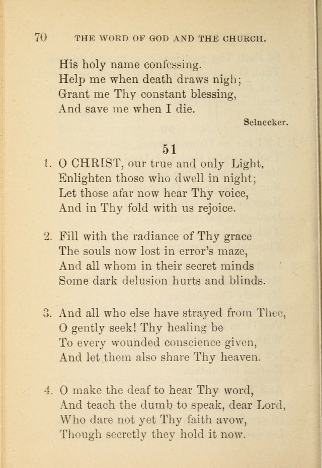 Hymn Book: for the use of Evangelical Lutheran schools and congregations page 74