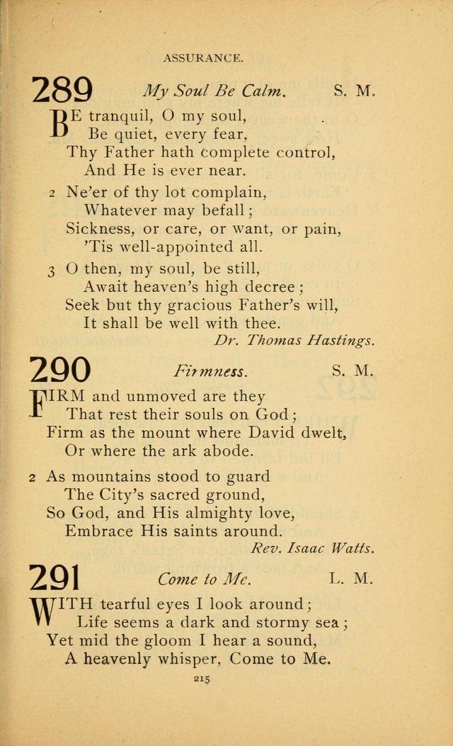 Hymn Book of the United Evangelical Church page 215