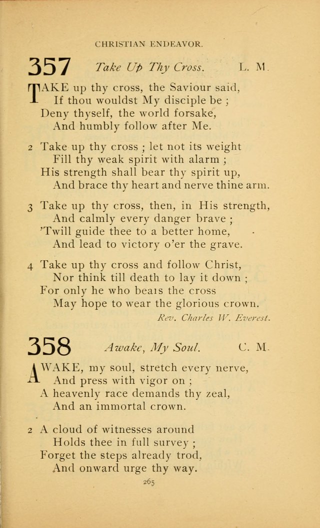 Hymn Book of the United Evangelical Church page 265