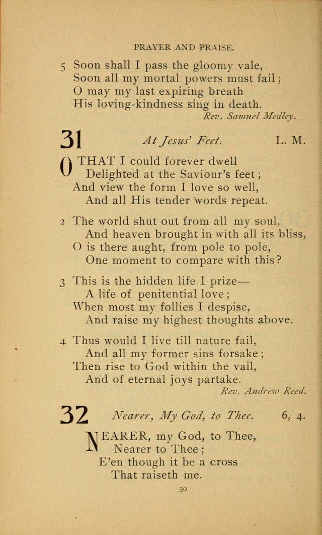 Hymn Book of the United Evangelical Church page 30