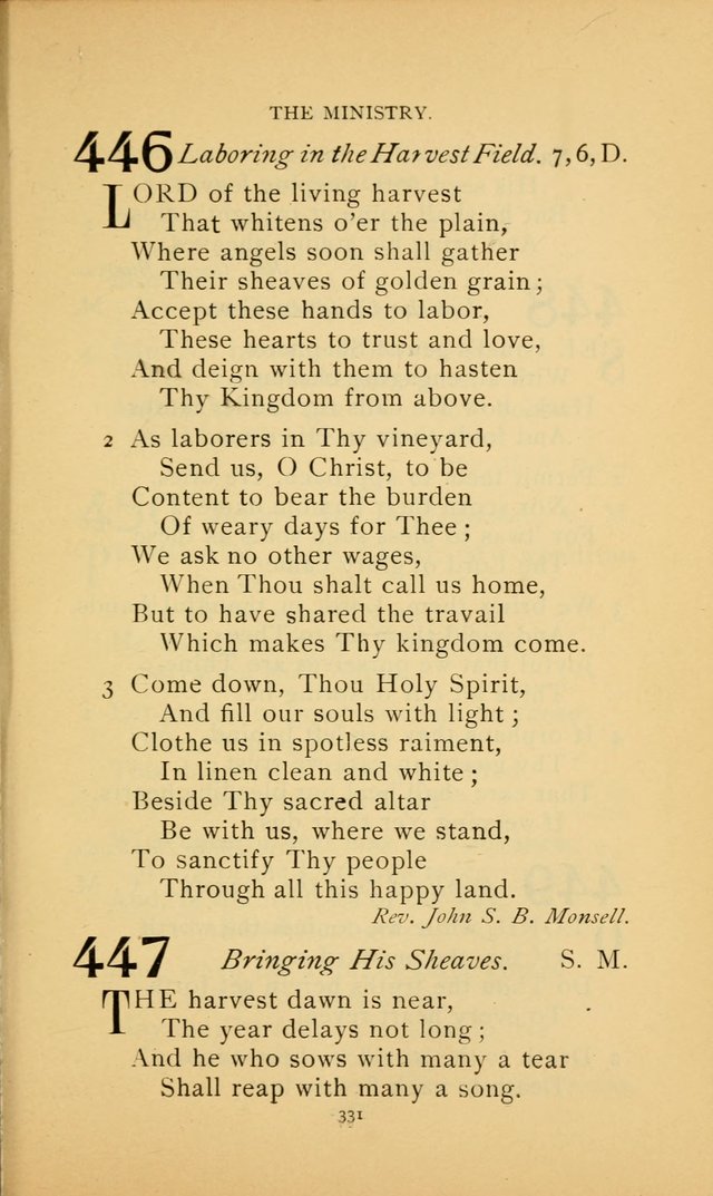 Hymn Book of the United Evangelical Church page 331