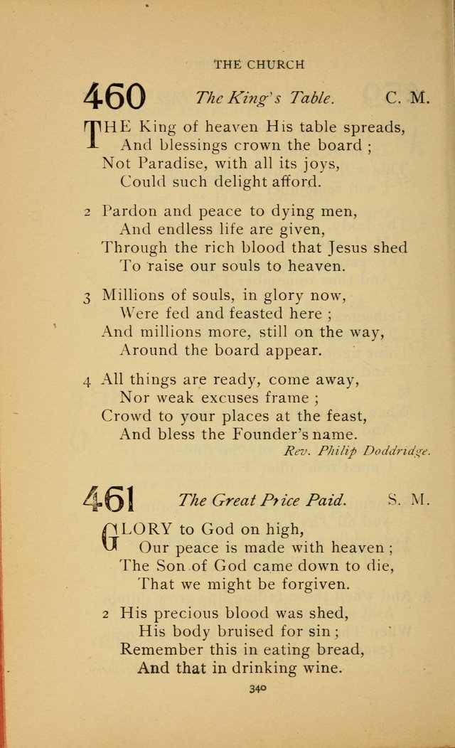 Hymn Book of the United Evangelical Church page 340
