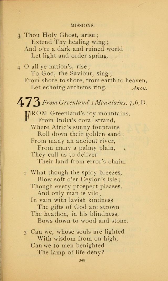 Hymn Book of the United Evangelical Church page 349