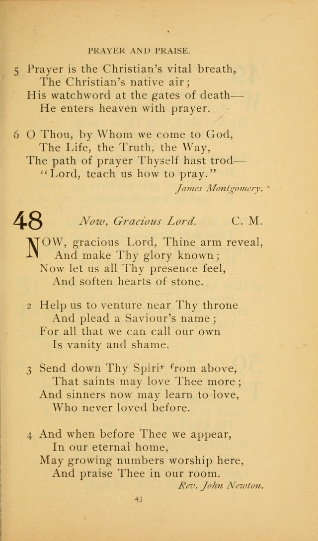 Hymn Book of the United Evangelical Church page 43