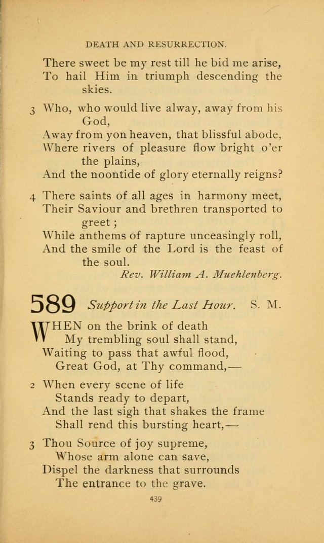 Hymn Book of the United Evangelical Church page 439