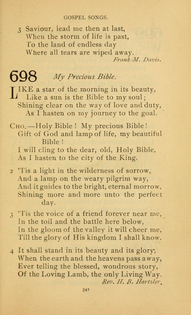 Hymn Book of the United Evangelical Church page 541