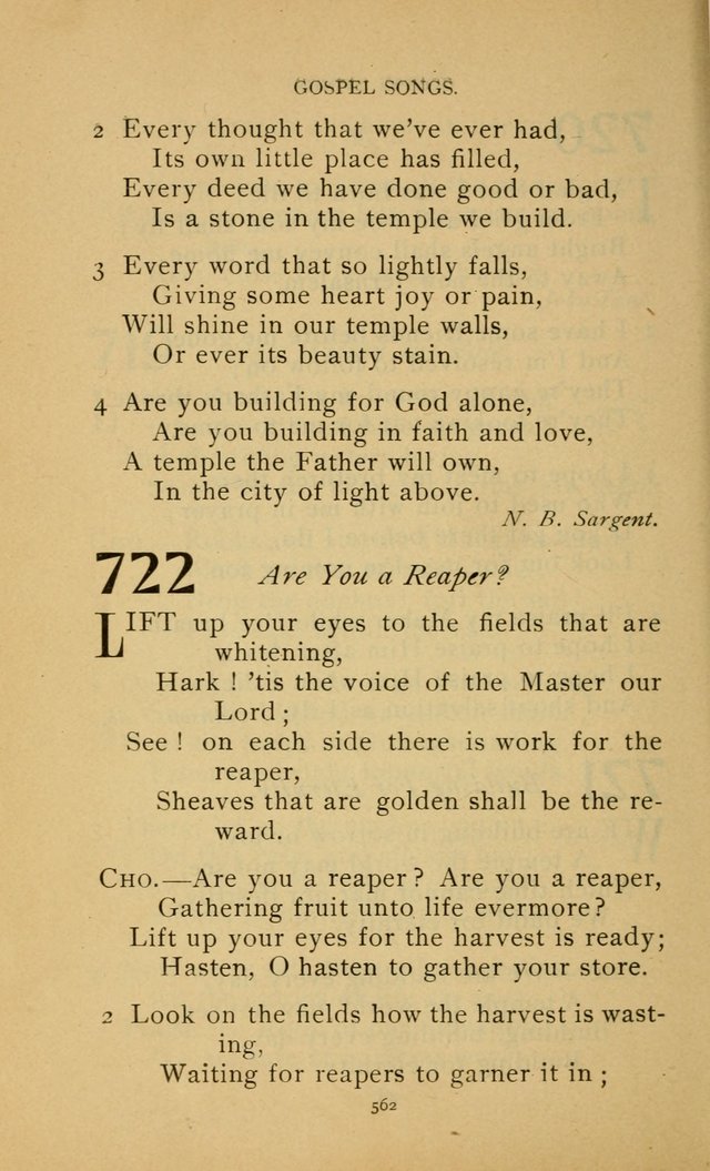 Hymn Book of the United Evangelical Church page 562