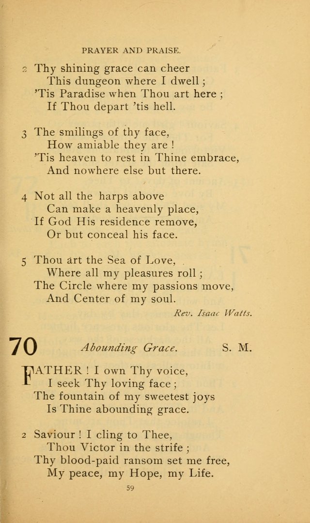Hymn Book of the United Evangelical Church page 59