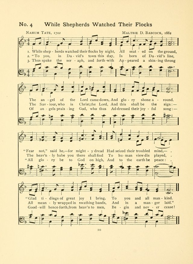 Hymns and Carols page 10