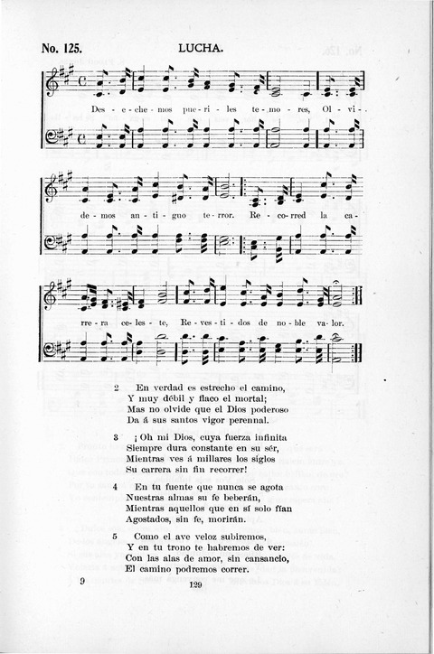 Himnario Cristiano para uso de las Iglesias Evangélicas page 129