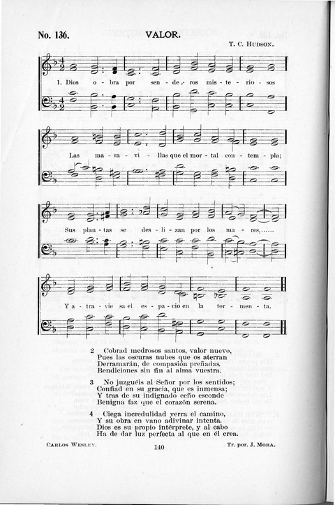 Himnario Cristiano para uso de las Iglesias Evangélicas page 140