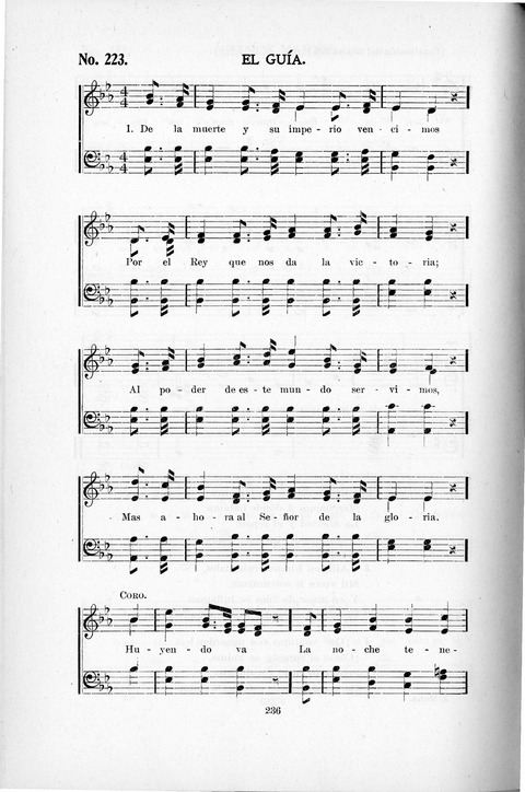 Himnario Cristiano para uso de las Iglesias Evangélicas page 236