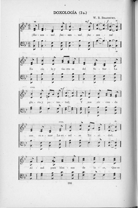 Himnario Cristiano para uso de las Iglesias Evangélicas page 280