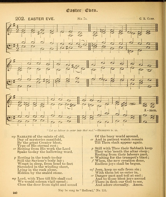 The Hymnal Companion to the Book of Common Prayer with accompanying tunes (3rd ed., rev. and enl.) page 240