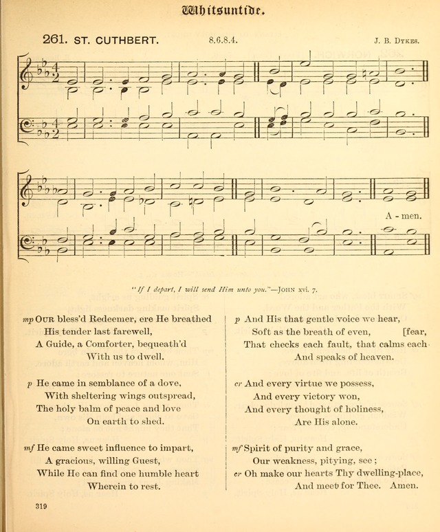The Hymnal Companion to the Book of Common Prayer with accompanying tunes (3rd ed., rev. and enl.) page 319