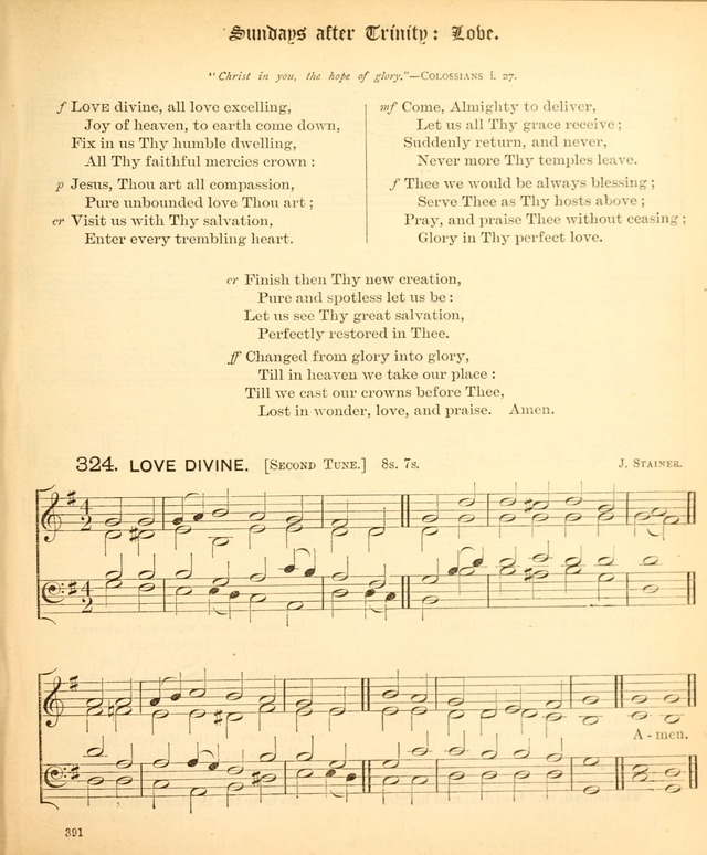 The Hymnal Companion to the Book of Common Prayer with accompanying tunes (3rd ed., rev. and enl.) page 391