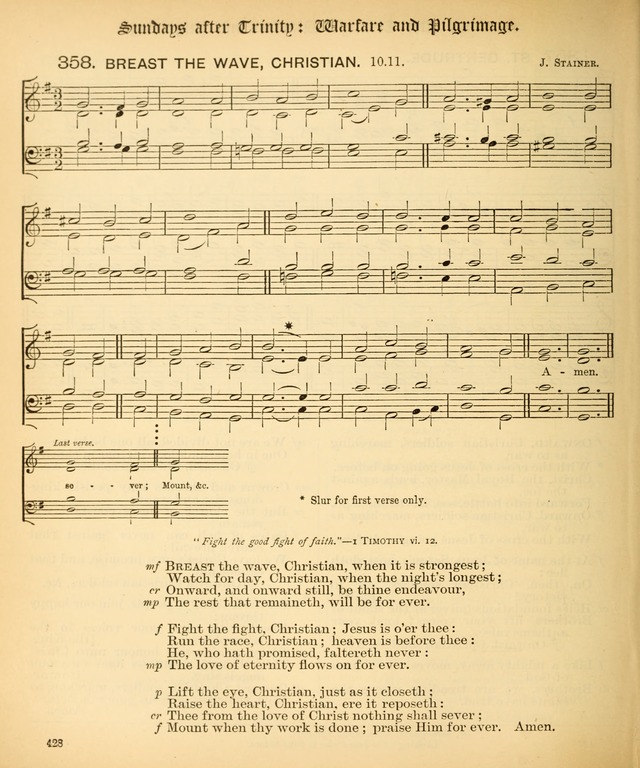 The Hymnal Companion to the Book of Common Prayer with accompanying tunes (3rd ed., rev. and enl.) page 428