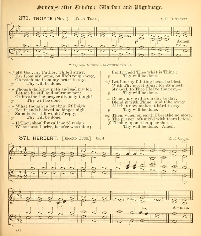 The Hymnal Companion to the Book of Common Prayer with accompanying tunes (3rd ed., rev. and enl.) page 441