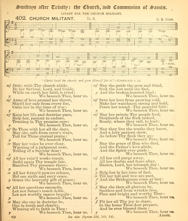 The Hymnal Companion to the Book of Common Prayer with accompanying tunes (3rd ed., rev. and enl.) page 479