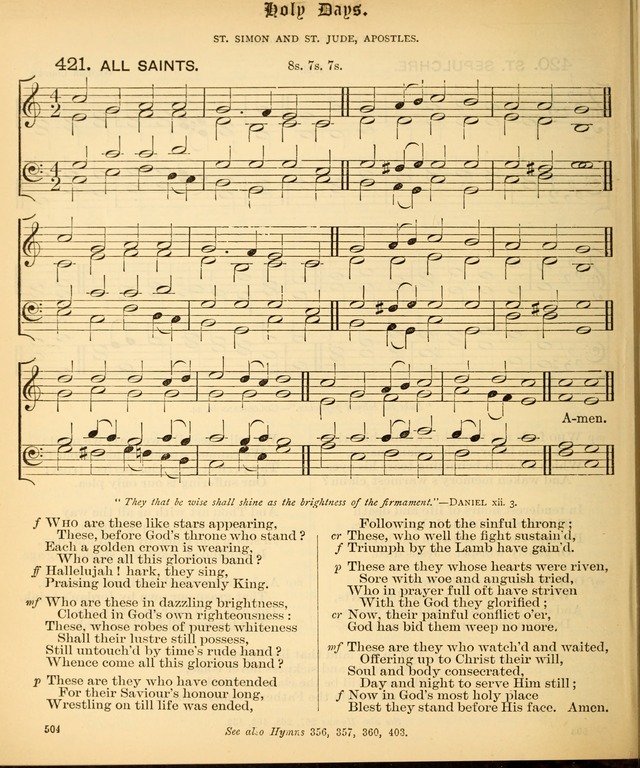 The Hymnal Companion to the Book of Common Prayer with accompanying tunes (3rd ed., rev. and enl.) page 504