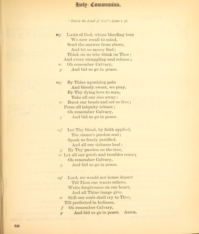 The Hymnal Companion to the Book of Common Prayer with accompanying tunes (3rd ed., rev. and enl.) page 535