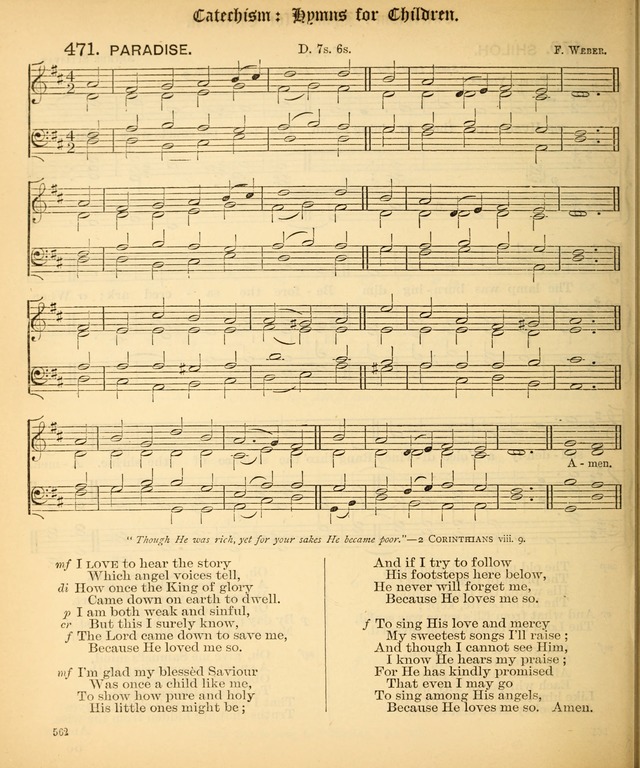The Hymnal Companion to the Book of Common Prayer with accompanying tunes (3rd ed., rev. and enl.) page 562