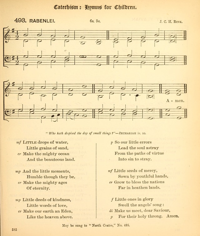 The Hymnal Companion to the Book of Common Prayer with accompanying tunes (3rd ed., rev. and enl.) page 585