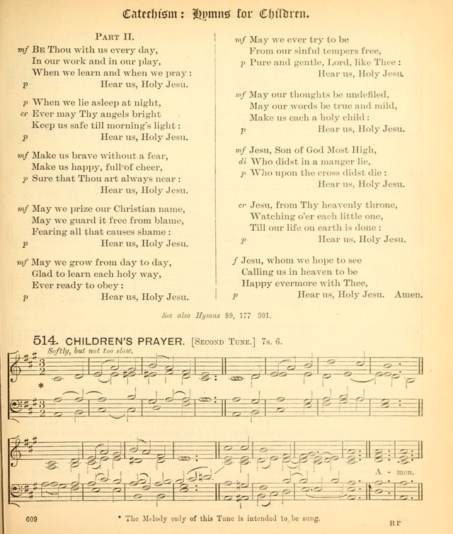 The Hymnal Companion to the Book of Common Prayer with accompanying tunes (3rd ed., rev. and enl.) page 609