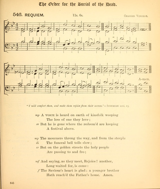 The Hymnal Companion to the Book of Common Prayer with accompanying tunes (3rd ed., rev. and enl.) page 645