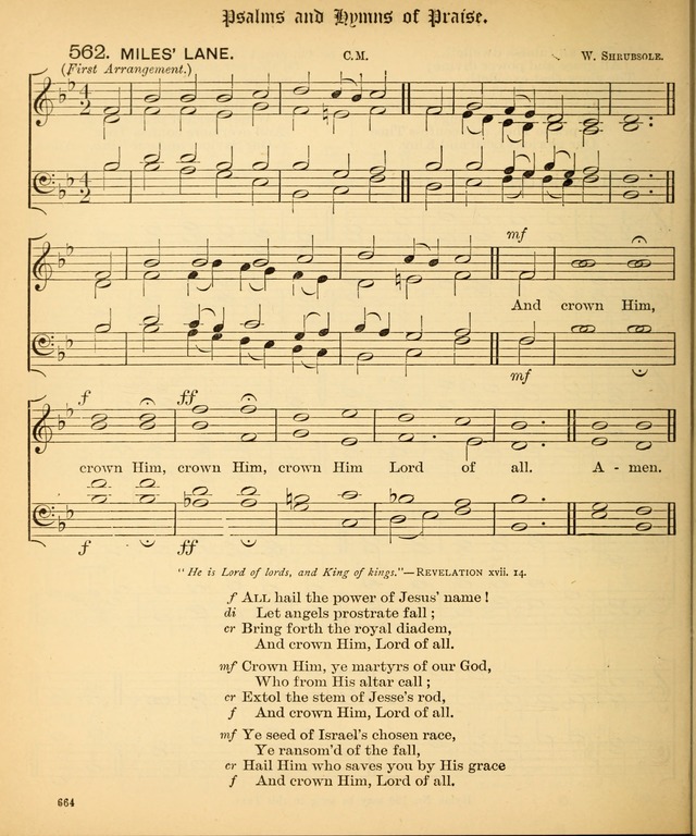 The Hymnal Companion to the Book of Common Prayer with accompanying tunes (3rd ed., rev. and enl.) page 664