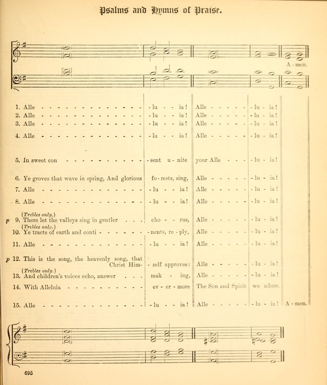 The Hymnal Companion to the Book of Common Prayer with accompanying tunes (3rd ed., rev. and enl.) page 695