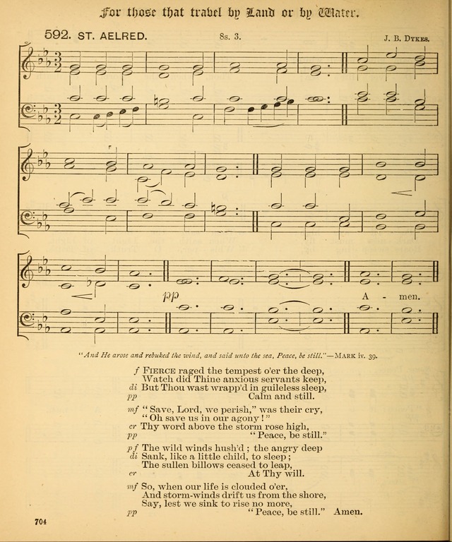 The Hymnal Companion to the Book of Common Prayer with accompanying tunes (3rd ed., rev. and enl.) page 704