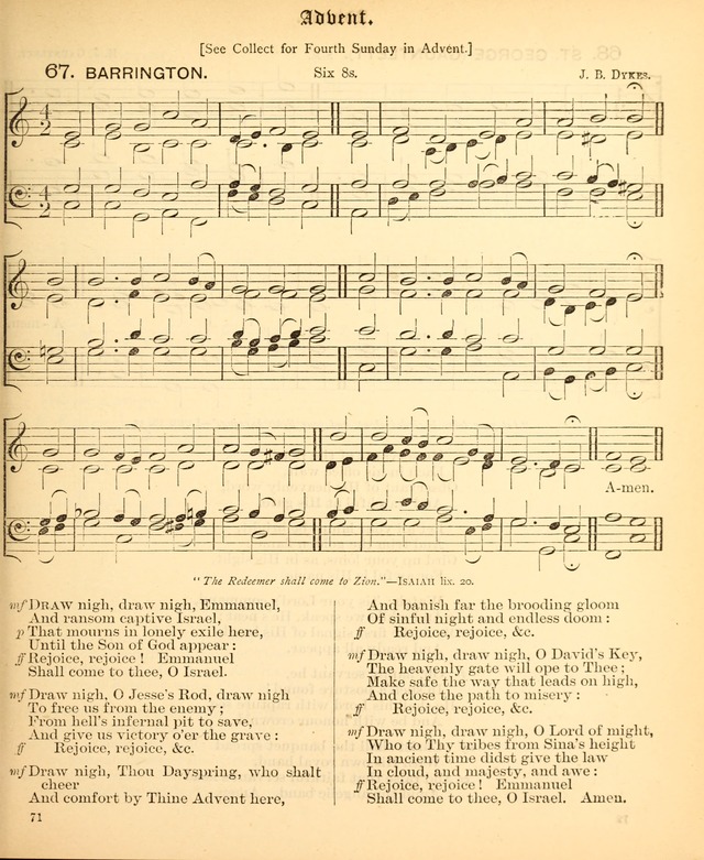 The Hymnal Companion to the Book of Common Prayer with accompanying tunes (3rd ed., rev. and enl.) page 71