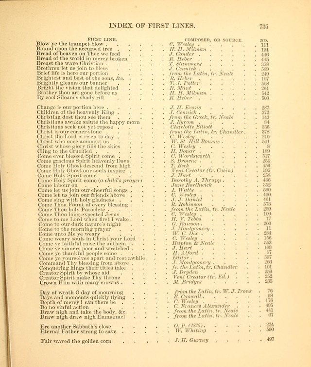 The Hymnal Companion to the Book of Common Prayer with accompanying tunes (3rd ed., rev. and enl.) page 735