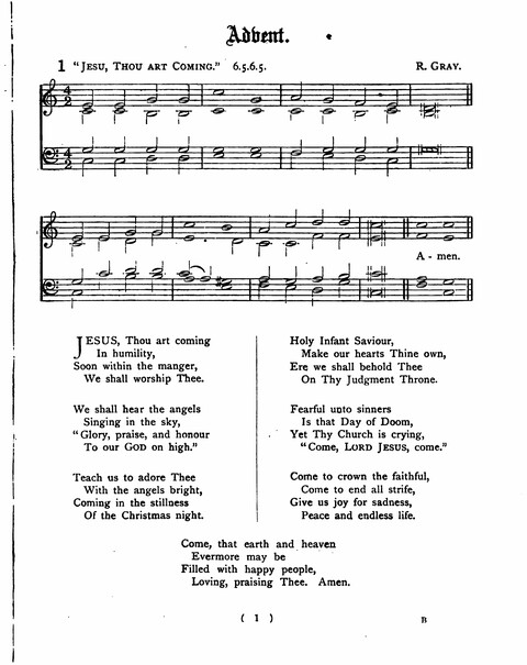 Hymns for the Children of the Church: with accompanying tunes page 1